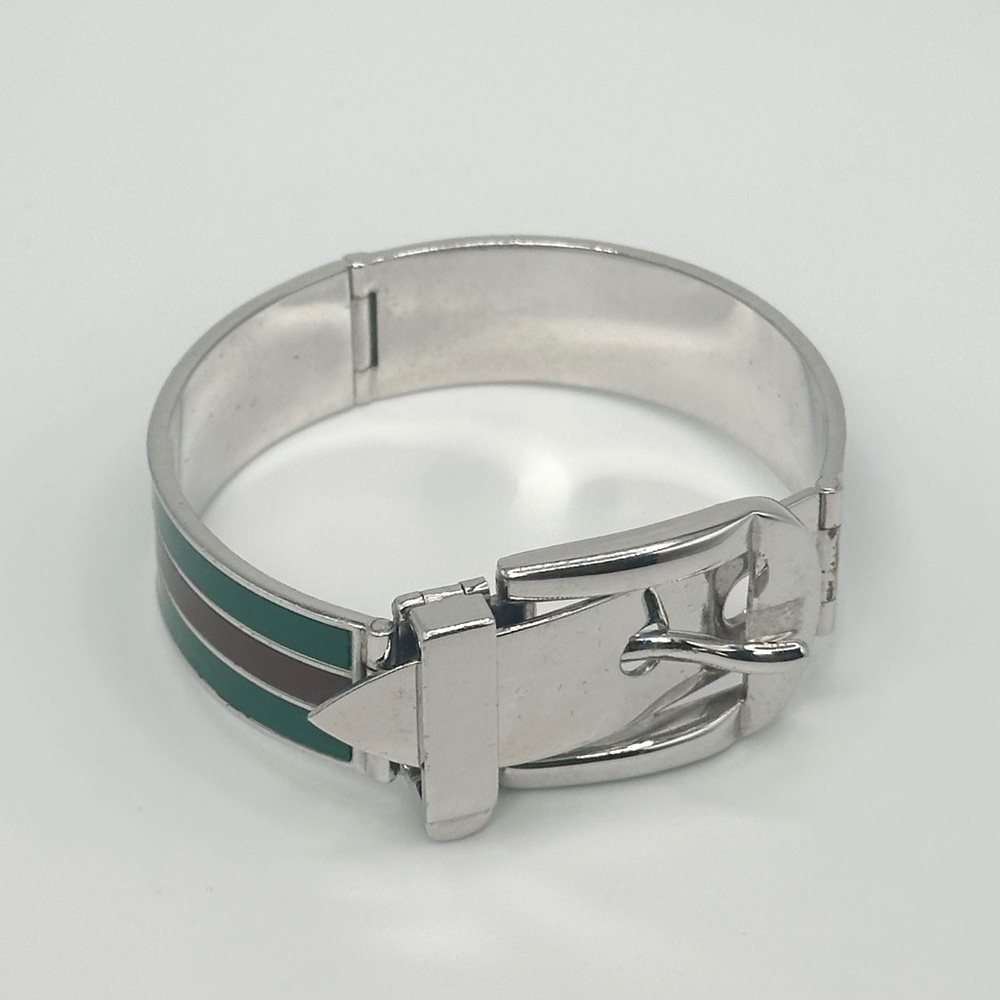 Vintage Gucci Enamel Stripe Bracelet